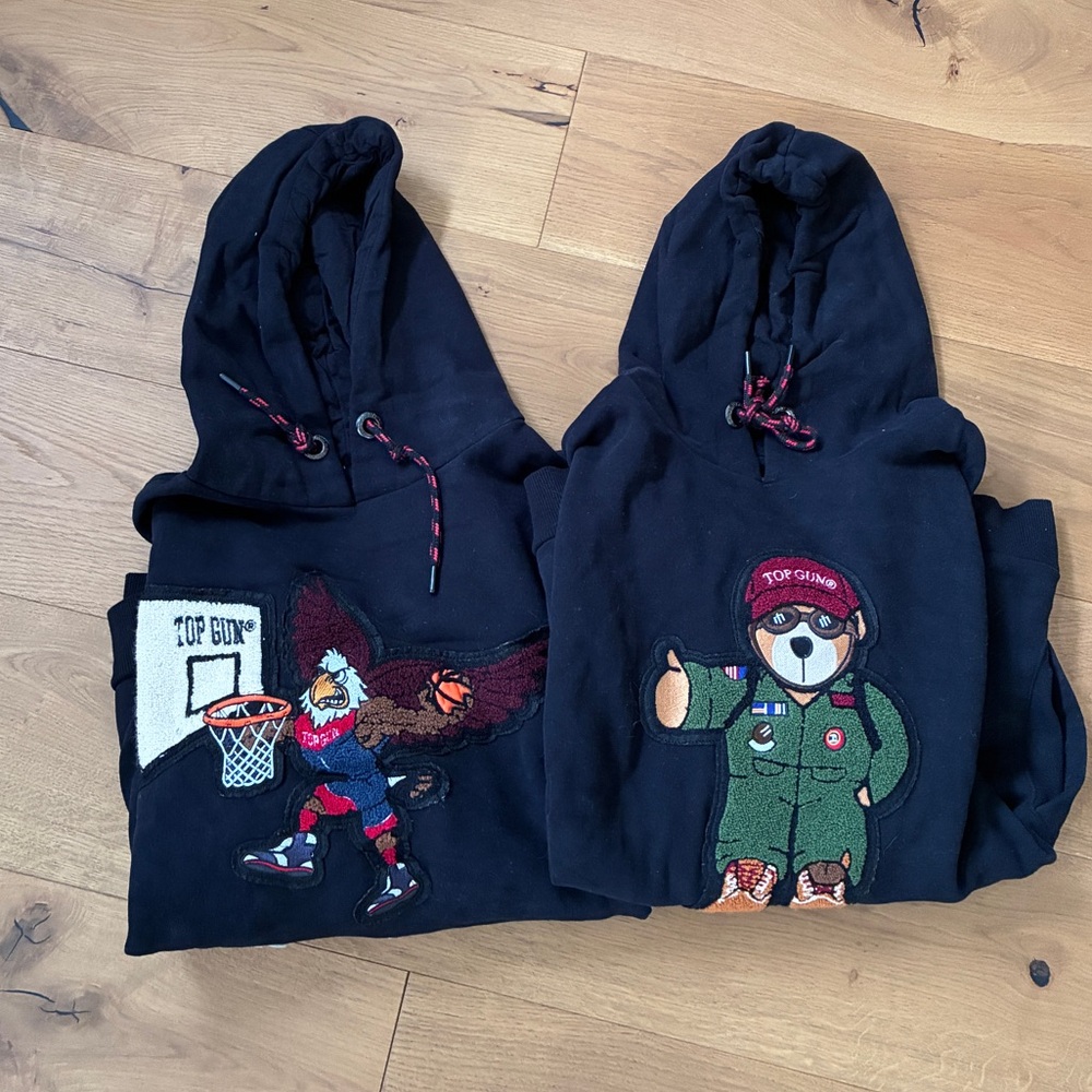 Black top gun hoodies bundle black size XXL